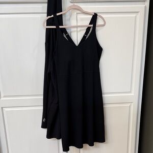 Skechers Black Performance Tennis Dress with Black cover up w hood, sold as 2pcs